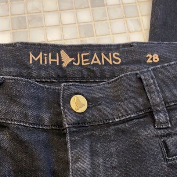 Mih Black Oslo Mid Rise Long Slim Skinny Jeans - Picture 4 of 12